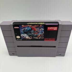 Street Fighter II (Super Nintendo, SNES, 1992) - Tested & Working - Ships Free